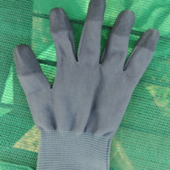 Gang tay xám phủ PU xám (có viền)