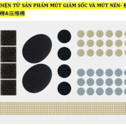PHỤ KIỆN ĐIỆN TỬ SẢN PHẨM MÚT GIẢM SỐC VÀ MÚT NÉN- 模切电子配件产品阻尼棉&压缩棉