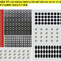 PHỤ KIỆN ĐIỆN TỬ SẢN PHẨM THÉP LƯỚI+BỐ TRÍ SẢN XUẤT TỰ ĐỘNG 模切电子配件产品钢网+自动化生产排版